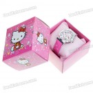 Hello Kitty Horloge PU Lederen band en RVS kast